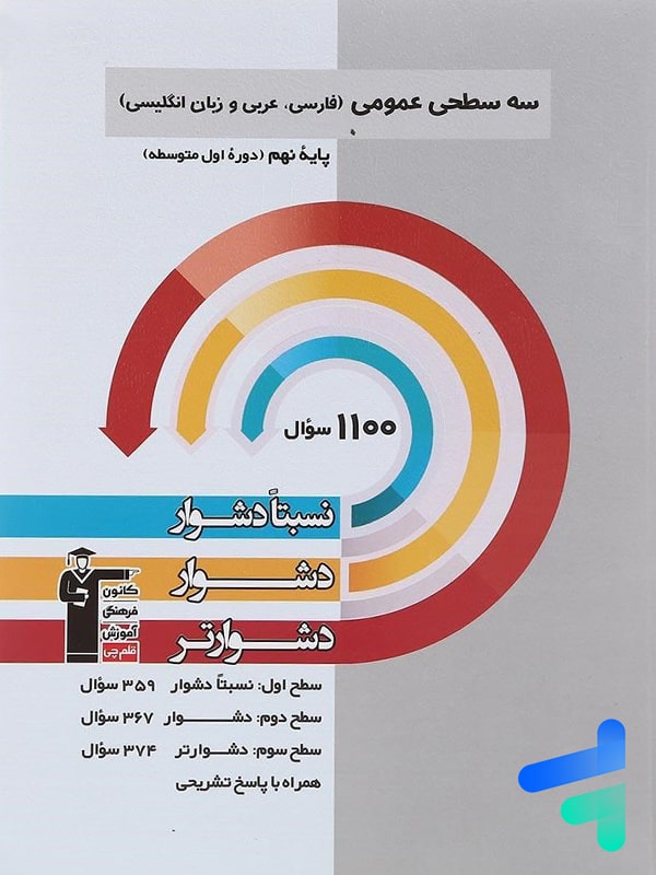 سه سطحی عمومی نهم فارسی و عربی و زبان انگلیسی قلم چی